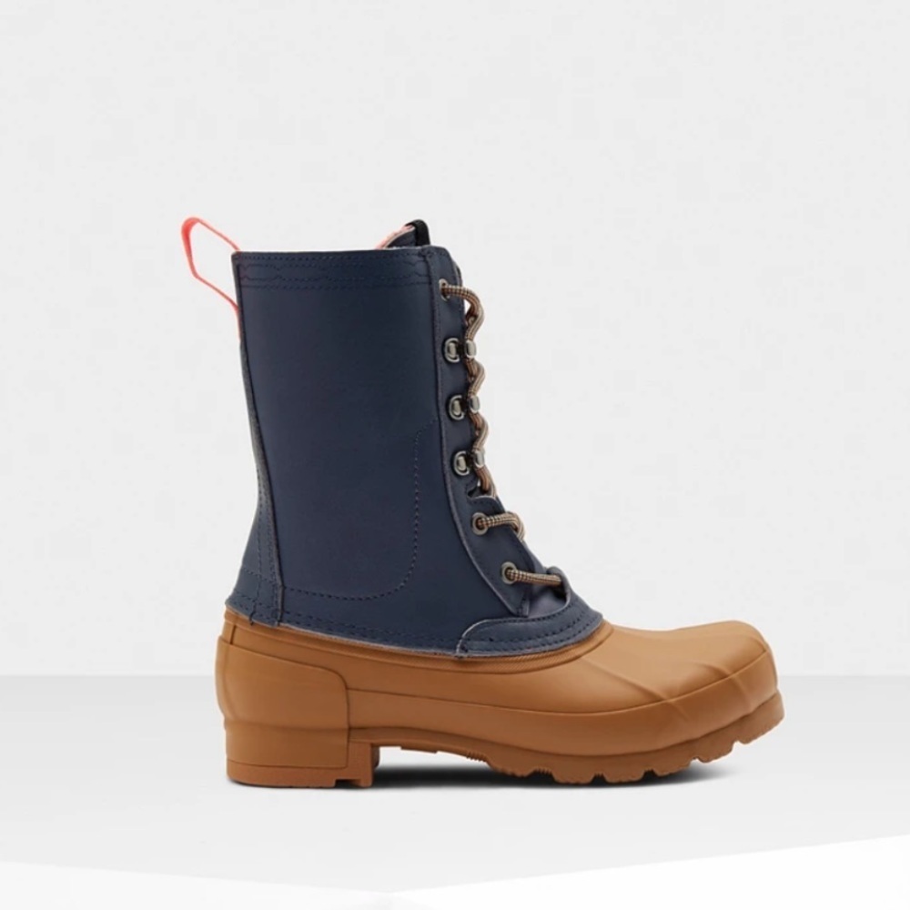 Hunter Women’s Lace Up Waterproof Duck Boots NEW - Picture 4 of 11